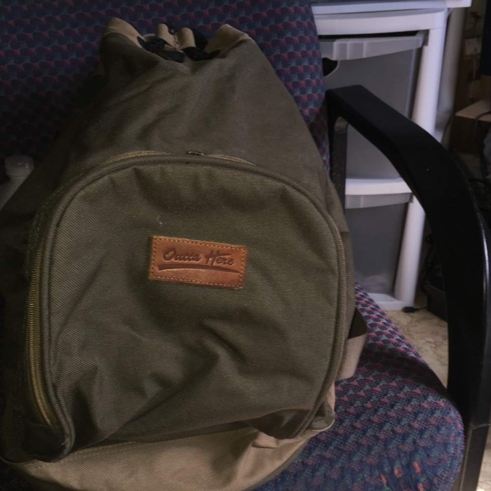 Green book bag /carryall great condition